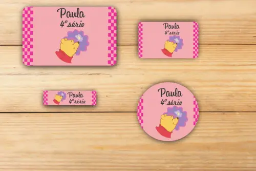 Adesivos Escolar -pooh-mod 3