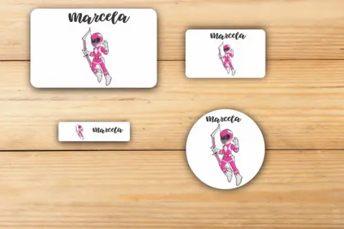 Adesivos Escolar -power Ranger-mod 2