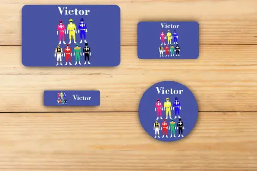 Adesivos Escolar -power Ranger-mod 1