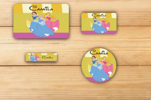 Adesivos Escolar -princesas-mod 1
