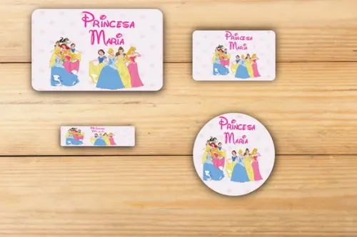 Adesivos Escolar -princesas-mod 2