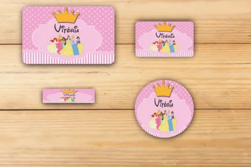 Adesivos Escolar -princesas-mod 4