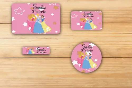 Adesivos Escolar -princesas-mod 3