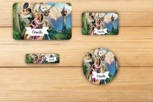 Adesivos Escolar -rapunzel-mod 1