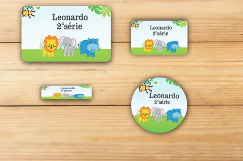 Adesivos Escolar -safari-mod 1