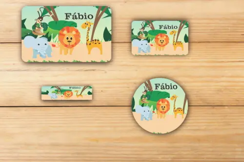 Adesivos Escolar -safari-mod 2