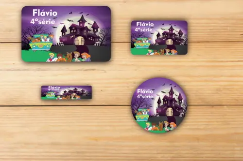 Adesivos Escolar -scooby Doo-mod 1