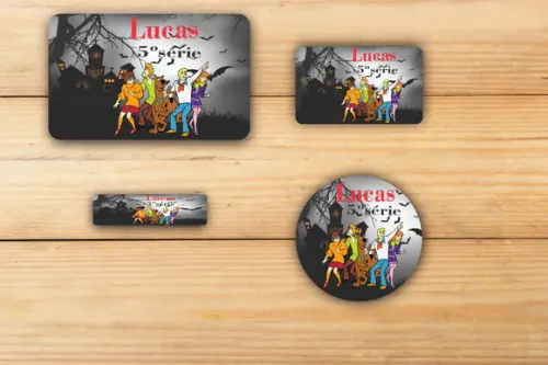 Adesivos Escolar -scooby Doo-mod 3