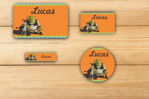 Adesivos Escolar -shrek-mod 4