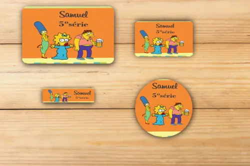 Adesivos Escolar -simpson-mod 2