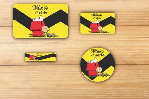 Adesivos Escolar -snoopy-mod 1