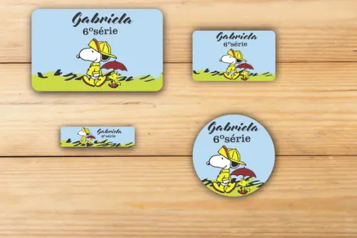Adesivos Escolar -snoopy-mod 2