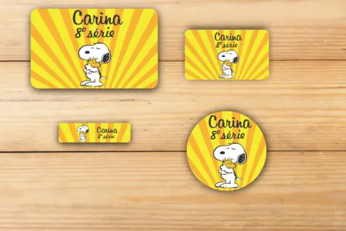 Adesivos Escolar -snoopy-mod 4