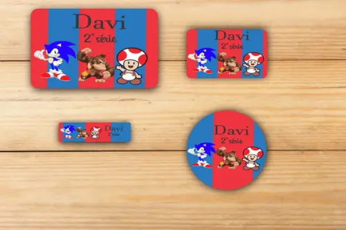 Adesivos Escolar -sonic-mod 2