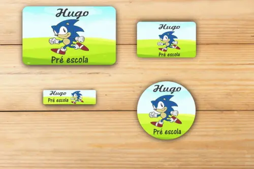 Adesivos Escolar -sonic-mod 3