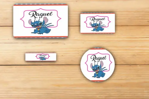 Adesivos Escolar -stitch e Lilo-mod 4