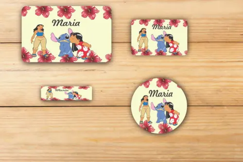 Adesivos Escolar -stitch e Lilo-mod 1
