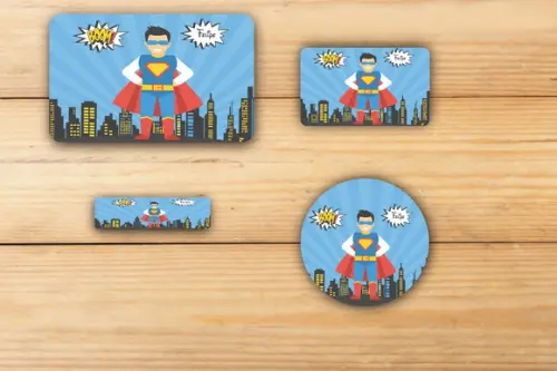 Adesivos Escolar -super Heroi-mod 1