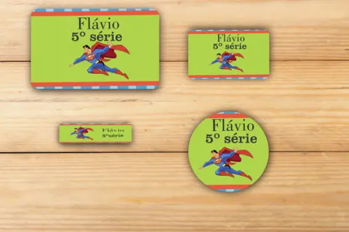 Adesivos Escolar -super Homem-mod 2
