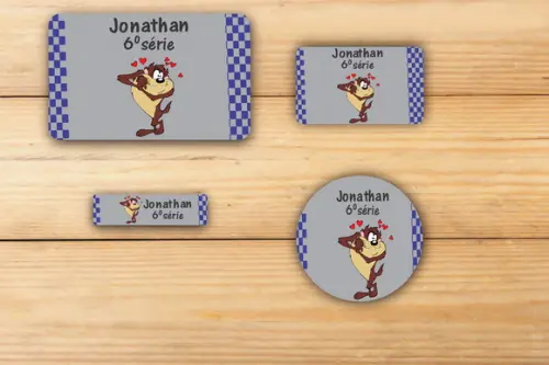 Adesivos Escolar -taz Mania-mod 3
