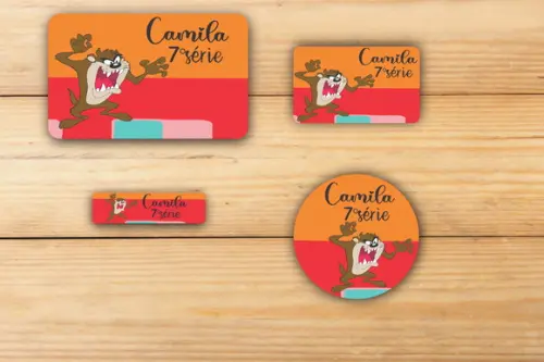 Adesivos Escolar -taz Mania-mod 1