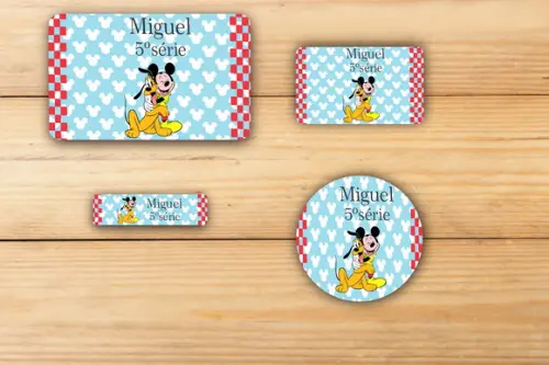Adesivos Escolar -turma Do Mickey-mod 2