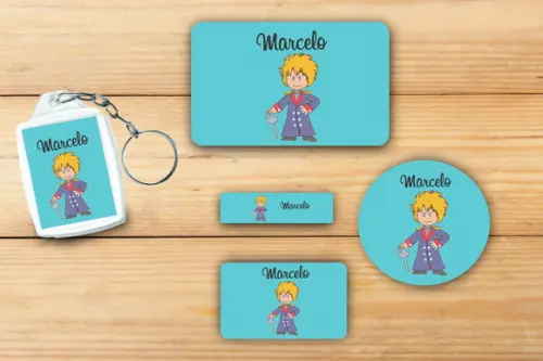 Adesivos Escolar + Chaveiro -pequeno Príncipe-mod2
