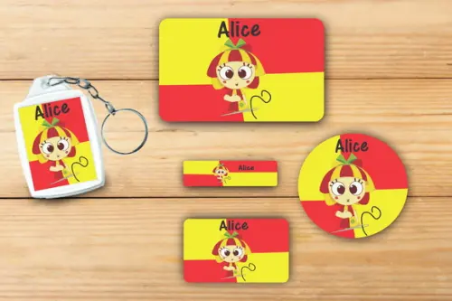 Adesivos Escolar + Chaveiro -sitio do Pica Pau Amarelo-mod 2