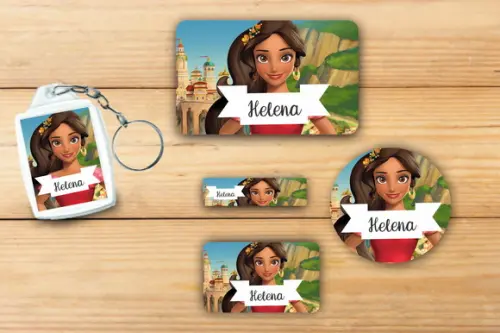 Adesivos Escolar + Chaveiro Acrilico-elena de Avalor Mod 1
