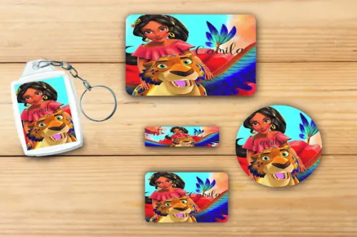 Adesivos Escolar + Chaveiro Acrilico-elena de Avalor Mod 2