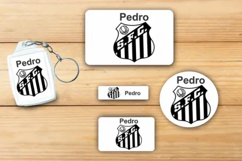 Adesivos Escolar + Chaveiro Acrilico-peixe Mod 1
