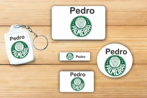 Adesivos Escolar + Chaveiro Acrilico-verdão Mod 1