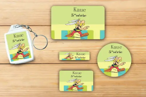 Adesivos Escolar+ Chaveiro Acrilico -asterix-mod 3