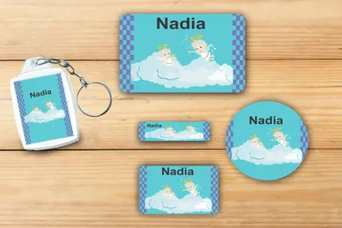 Adesivos Escolar+ Chaveiro Acrilico -anjo-mod 2