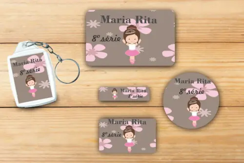 Adesivos Escolar+ Chaveiro Acrilico -bailarina-modelo 4