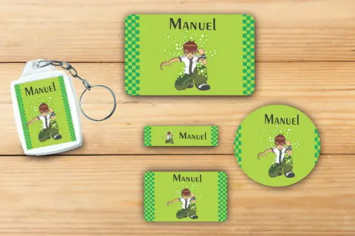 Adesivos Escolar+ Chaveiro Acrilico -ben10-mod 2