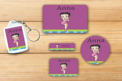 Adesivos Escolar+ Chaveiro Acrilico -betty Boop-mod 4