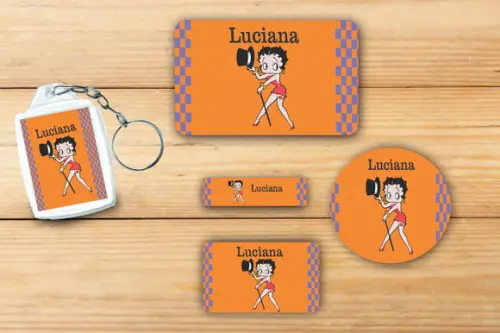 Adesivos Escolar+ Chaveiro Acrilico -betty Boop-mod 2