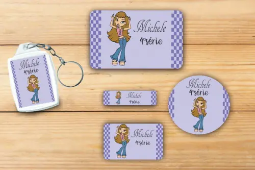 Adesivos Escolar+ Chaveiro Acrilico -bratz-mod 3