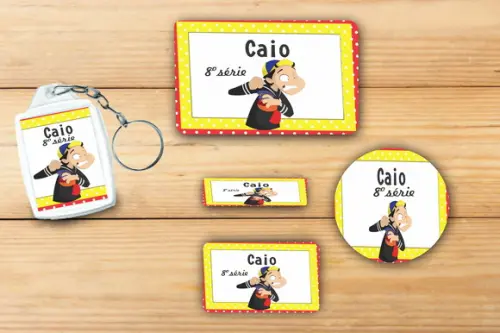 Adesivos Escolar+ Chaveiro Acrilico -chaves-modelo 4