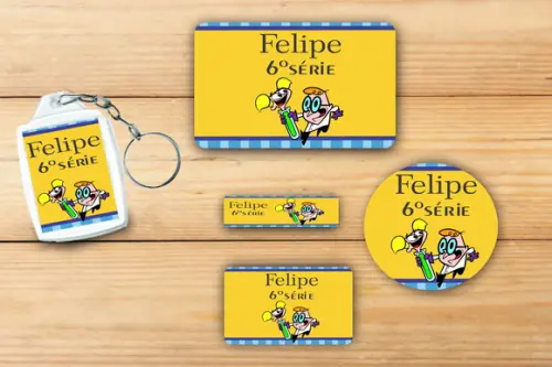 Adesivos Escolar+ Chaveiro Acrilico -dexter-mod 2