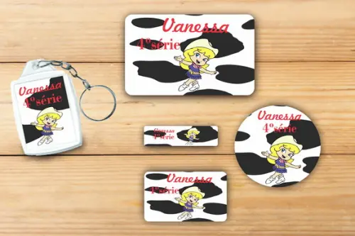 Adesivos Escolar+ Chaveiro Acrilico -cowboy-mod 2