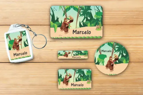 Adesivos Escolar+ Chaveiro Acrilico -donkey Kong-mod 2