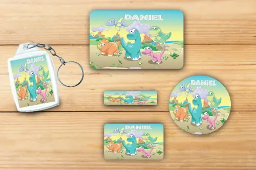Adesivos Escolar+ Chaveiro Acrilico -dinossauros-mod 2