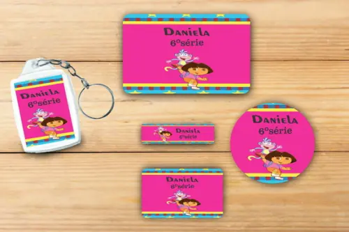 Adesivos Escolar+ Chaveiro Acrilico -dora-mod 2