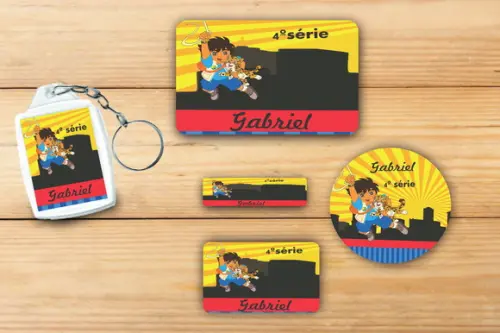 Adesivos Escolar+ Chaveiro Acrilico -dora-mod 1