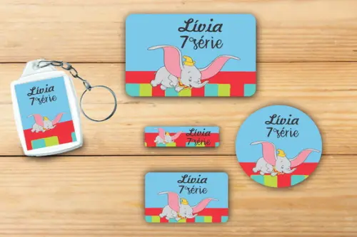 Adesivos Escolar+ Chaveiro Acrilico -dumbo-mod 1