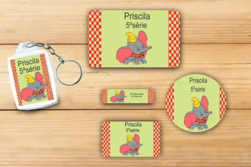 Adesivos Escolar+ Chaveiro Acrilico -dumbo-mod 2