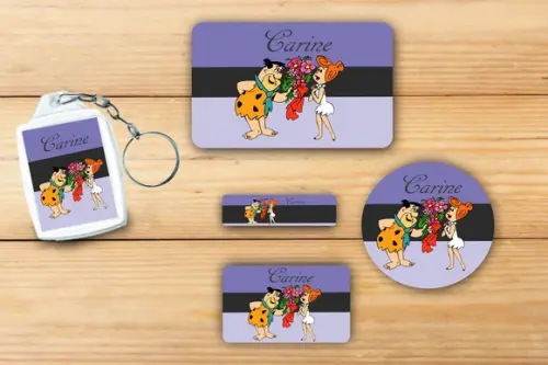 Adesivos Escolar+ Chaveiro Acrilico -fred Flintstone-mod 1