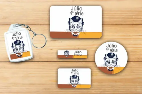 Adesivos Escolar+ Chaveiro Acrilico -gatinho-mod 4